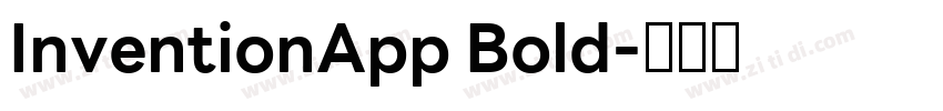 InventionApp Bold字体转换